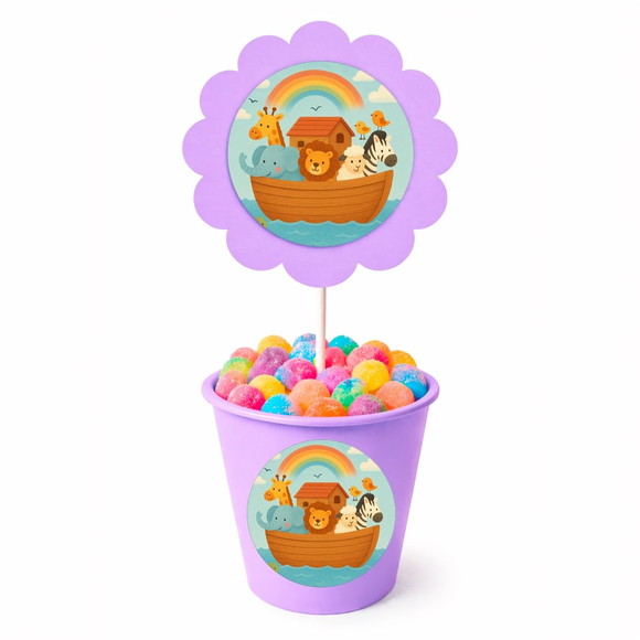 Centro de Mesa Flor Personalizado Arca de Noé - Imagem 3