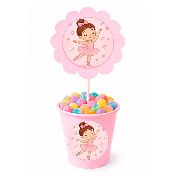 Centro de Mesa Flor Personalizado Bailarina - Imagem 2