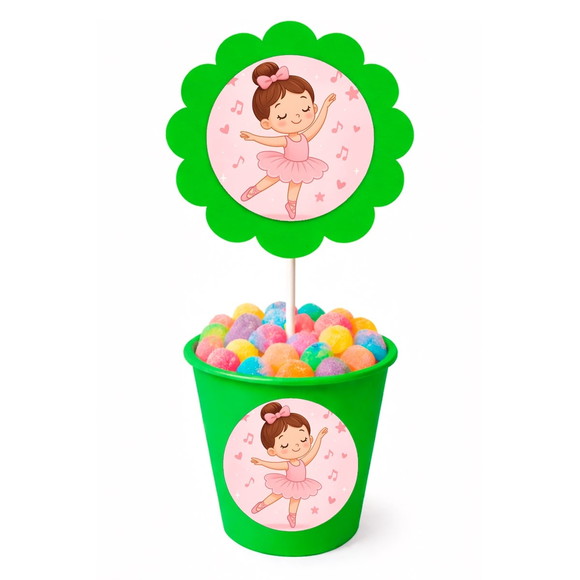 Centro de Mesa Flor Personalizado Bailarina - Imagem 5