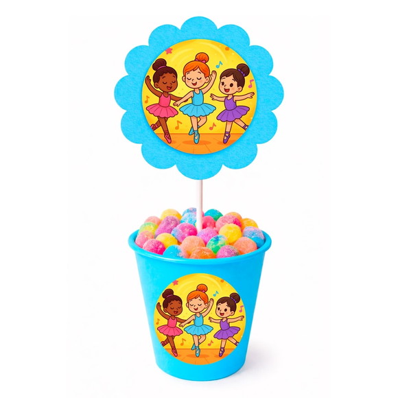 Centro de Mesa Flor Personalizado Balé