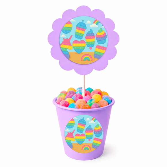 Centro de Mesa Flor Personalizado Fidget Toys - Imagem 3