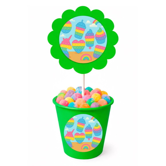 Centro de Mesa Flor Personalizado Fidget Toys - Imagem 5
