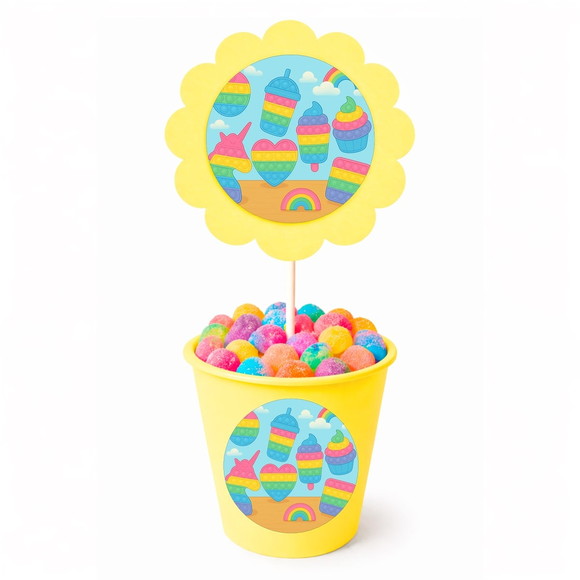 Centro de Mesa Flor Personalizado Fidget Toys - Imagem 4