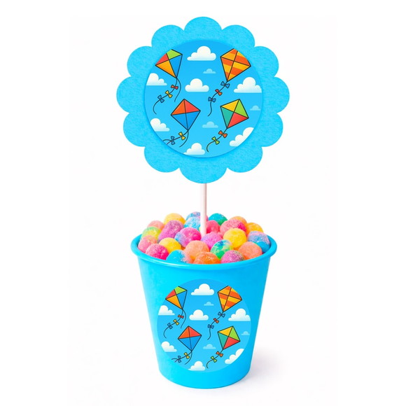 Centro de Mesa Flor Personalizado Pipas
