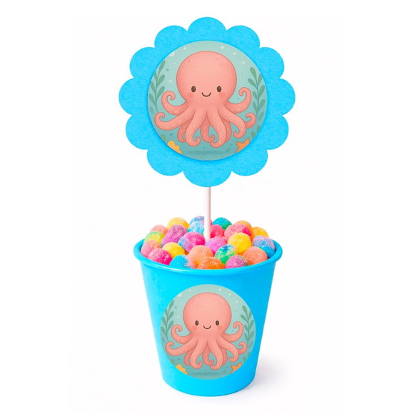 Centro de Mesa Flor Personalizado Polvo