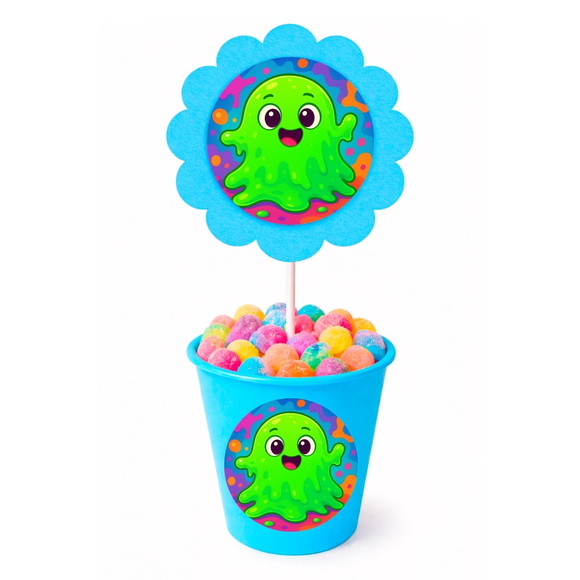 Centro de Mesa Flor Personalizado Slime