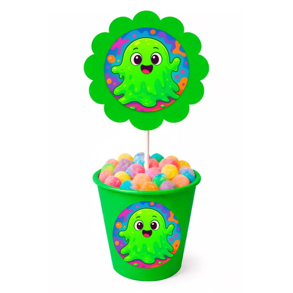 Centro de Mesa Flor Personalizado Slime - Imagem 5