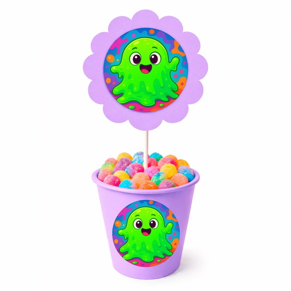 Centro de Mesa Flor Personalizado Slime - Imagem 3
