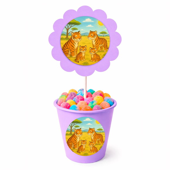Centro de Mesa Flor Personalizado Tigres - Imagem 3