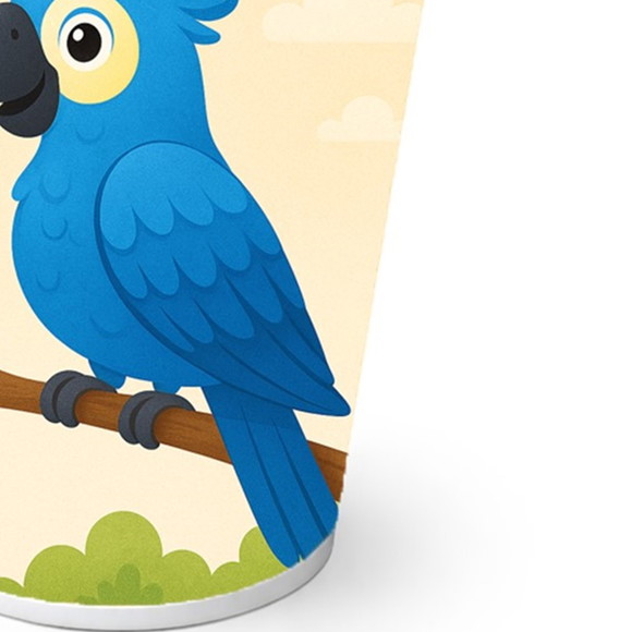 Copo de Papel Aniversário Festa Arara Azul - Imagem 2