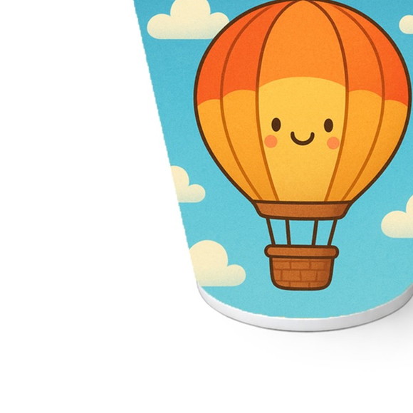 Copo de Papel Aniversário Festa Balão de Ar Quente - Imagem 5