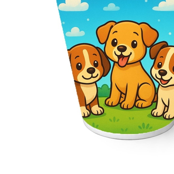 Copo de Papel Aniversário Festa Cachorrinhos - Imagem 5
