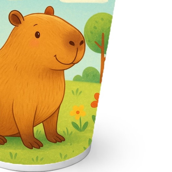 Copo de Papel Aniversário Festa Capivara - Imagem 2