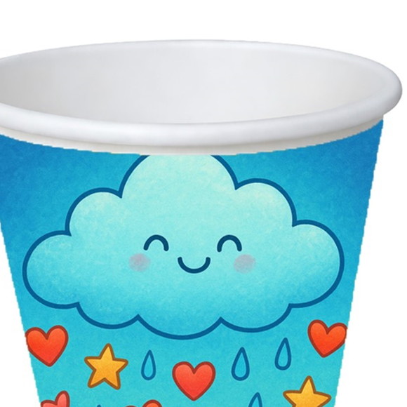 Copo de Papel Aniversário Festa Chuva de Bênçãos - Imagem 3