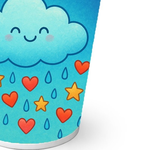 Copo de Papel Aniversário Festa Chuva de Bênçãos - Imagem 2