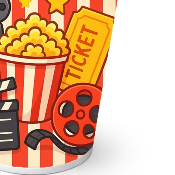 Copo de Papel Aniversário Festa Cinema - Imagem 2