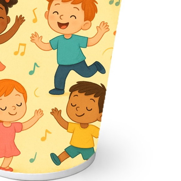 Copo de Papel Aniversário Festa Dança - Imagem 2