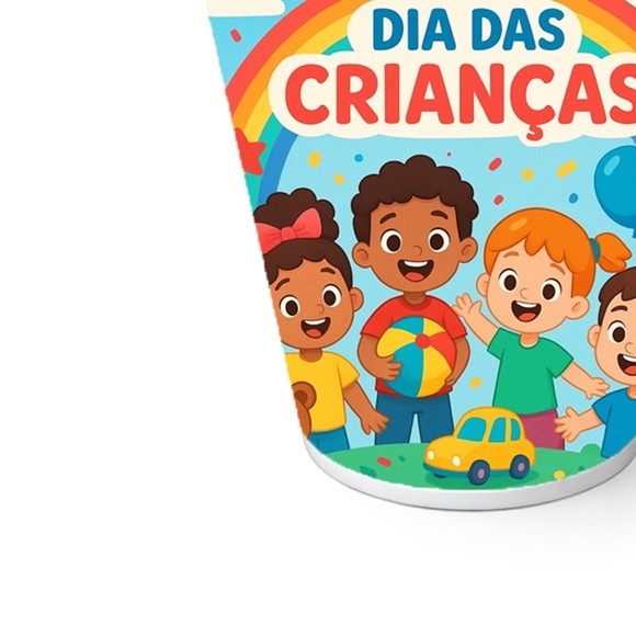 Copo de Papel Aniversário Festa Dia das Crianças - Imagem 5