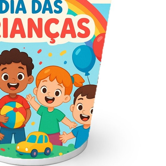 Copo de Papel Aniversário Festa Dia das Crianças - Imagem 2