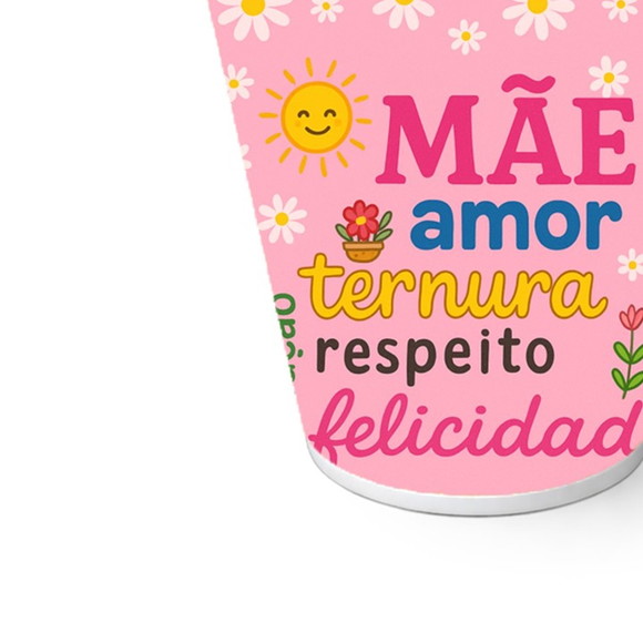 Copo de Papel Aniversário Festa Dia das Mães - Imagem 5