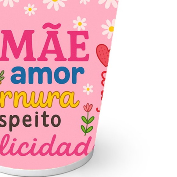 Copo de Papel Aniversário Festa Dia das Mães - Imagem 2