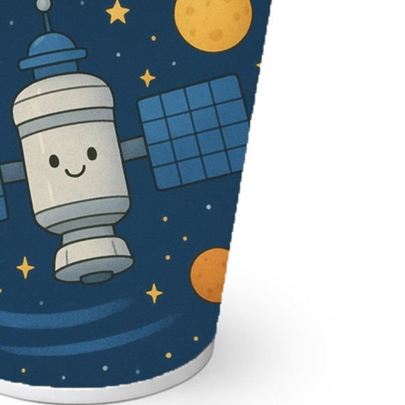 Copo de Papel Aniversário Festa Estação Espacial - Imagem 2