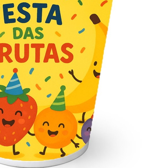Copo de Papel Aniversário Festa Festa das Frutas - Imagem 2