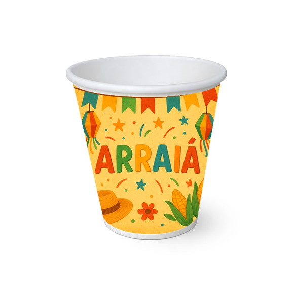 Copo de Papel Aniversário Festa Festa Junina Arraiá