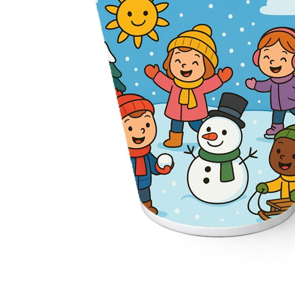 Copo de Papel Aniversário Festa Inverno Divertido - Imagem 5
