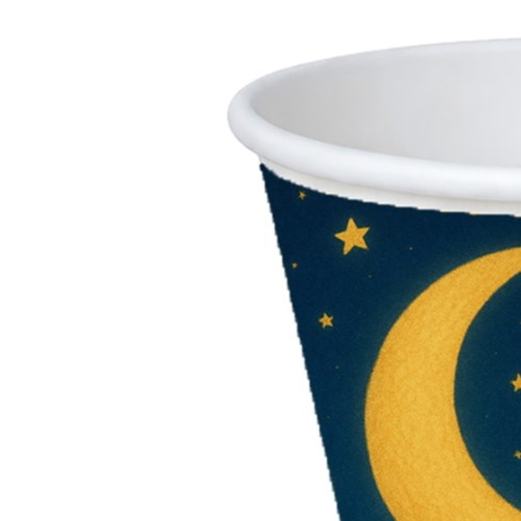 Copo de Papel Aniversário Festa Lua e Estrelas - Imagem 4