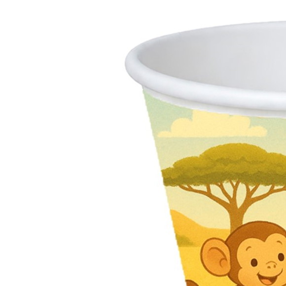 Copo de Papel Aniversário Festa Macaquinhos - Imagem 4