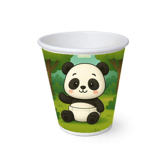 Copo de Papel Aniversário Festa Panda Baby