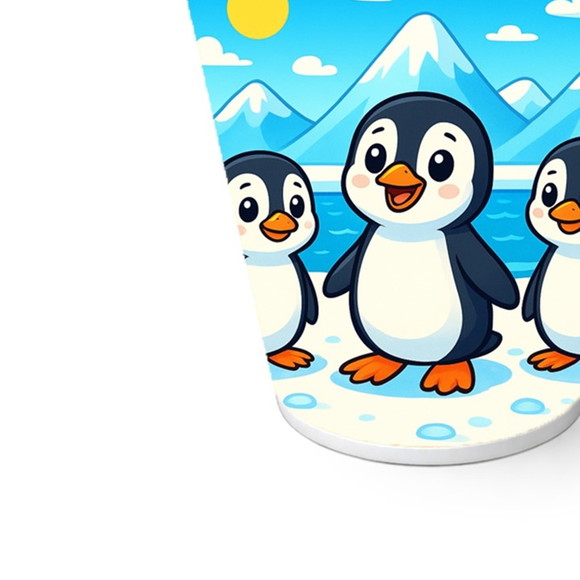 Copo de Papel Aniversário Festa Pinguins - Imagem 5