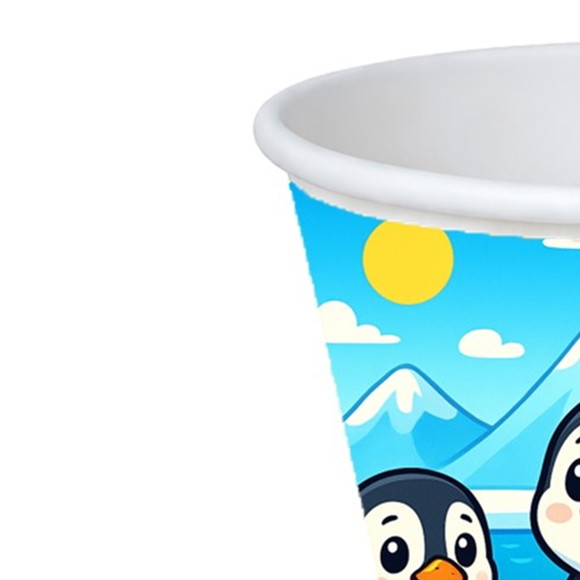Copo de Papel Aniversário Festa Pinguins - Imagem 4
