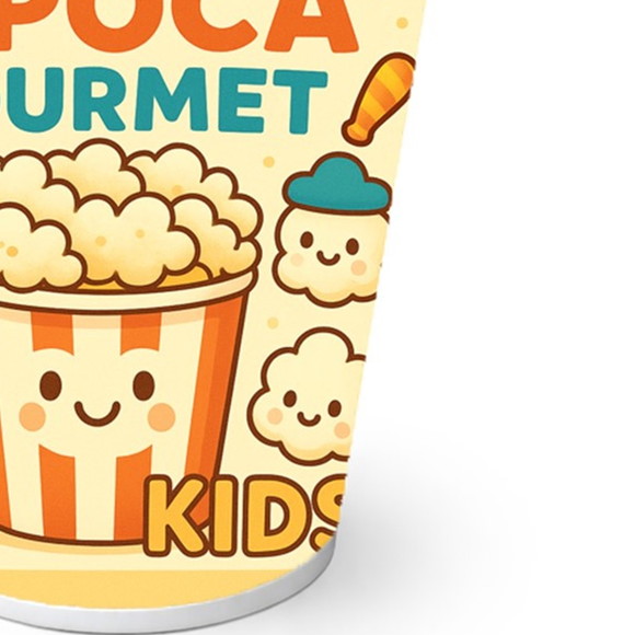 Copo de Papel Aniversário Festa Pipoca Gourmet Kids - Imagem 2