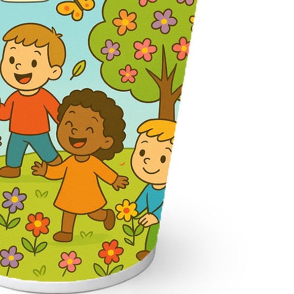 Copo de Papel Aniversário Festa Primavera Divertida - Imagem 2