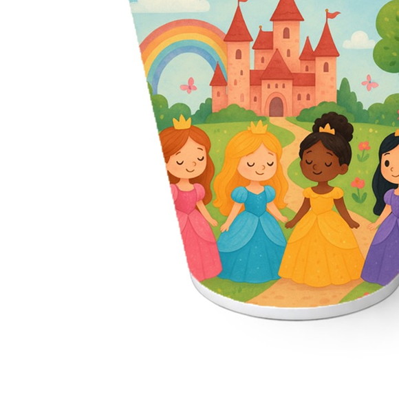 Copo de Papel Aniversário Festa Princesas Encantadas - Imagem 5