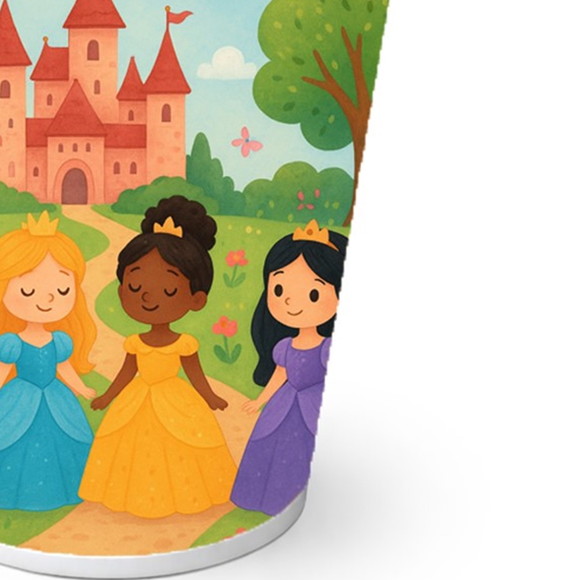 Copo de Papel Aniversário Festa Princesas Encantadas - Imagem 2