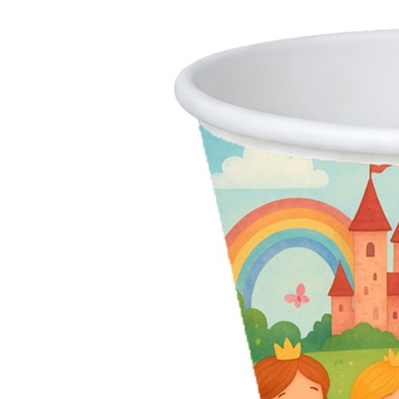 Copo de Papel Aniversário Festa Princesas Encantadas - Imagem 4