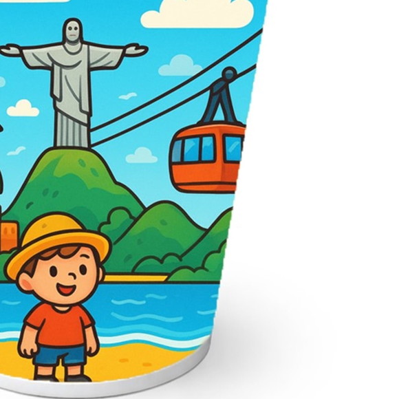 Copo de Papel Aniversário Festa Rio de Janeiro - Imagem 2