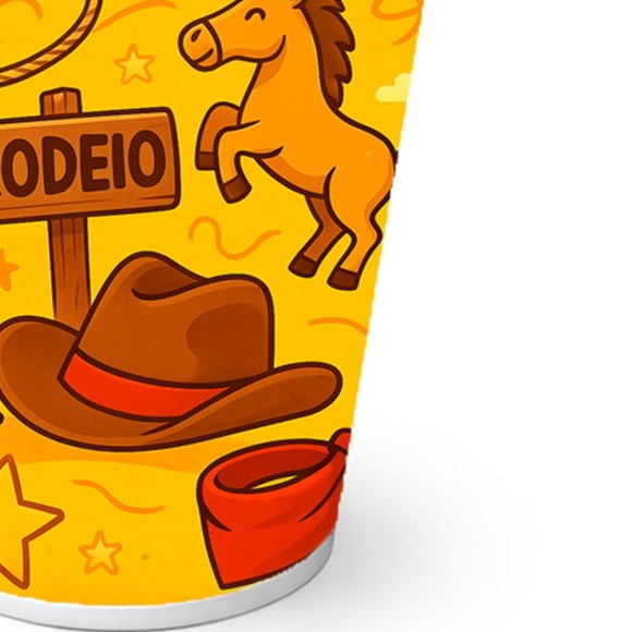 Copo de Papel Aniversário Festa Rodeio - Imagem 2
