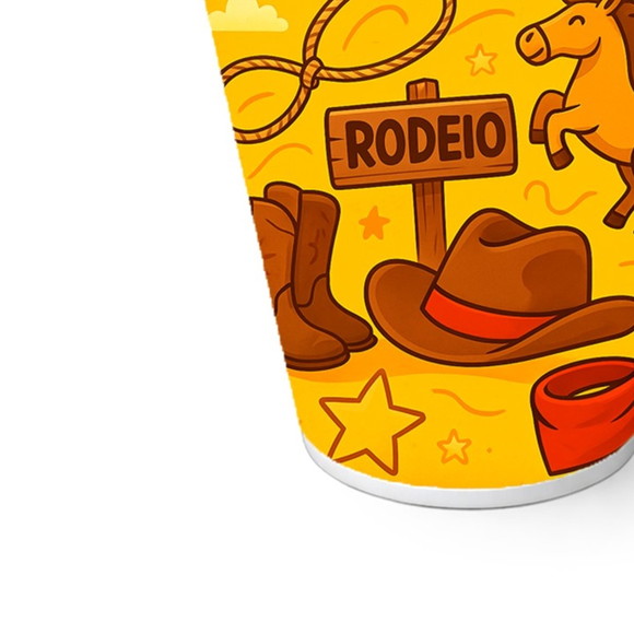 Copo de Papel Aniversário Festa Rodeio - Imagem 5