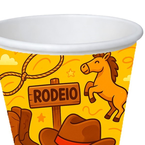 Copo de Papel Aniversário Festa Rodeio - Imagem 3
