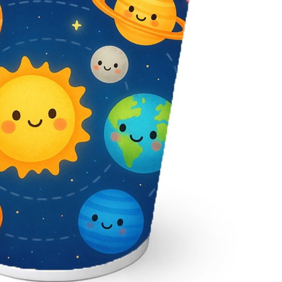 Copo de Papel Aniversário Festa Sistema Solar - Imagem 2