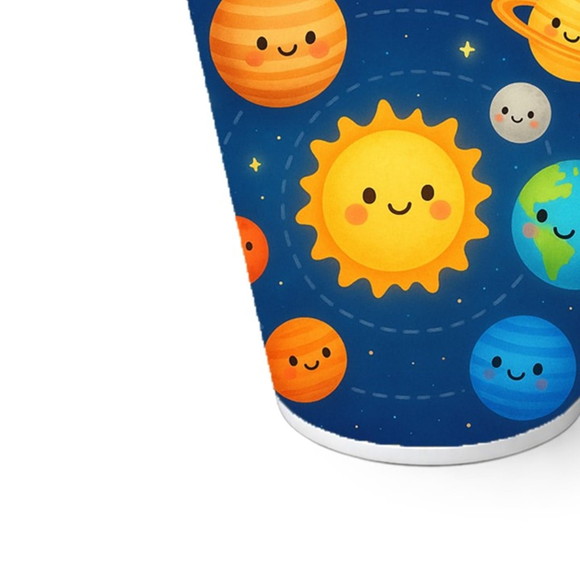 Copo de Papel Aniversário Festa Sistema Solar - Imagem 5