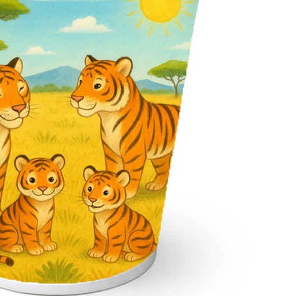Copo de Papel Aniversário Festa Tigres - Imagem 2