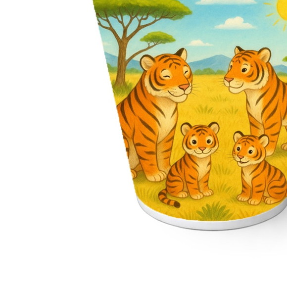 Copo de Papel Aniversário Festa Tigres - Imagem 5