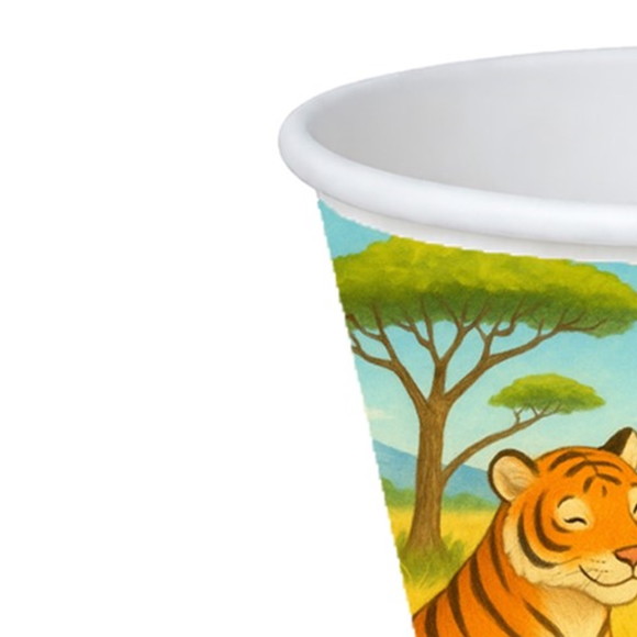 Copo de Papel Aniversário Festa Tigres - Imagem 4