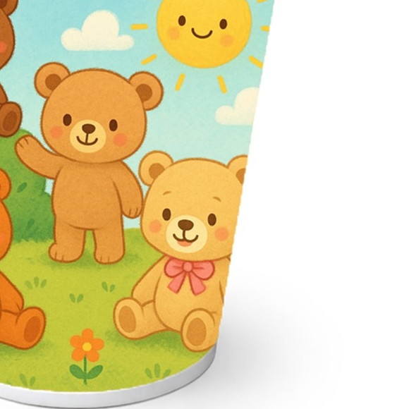 Copo de Papel Aniversário Festa Ursinhos - Imagem 2