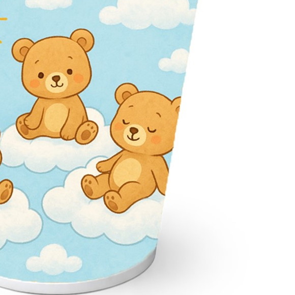 Copo de Papel Aniversário Festa Ursinhos na Nuvem - Imagem 2